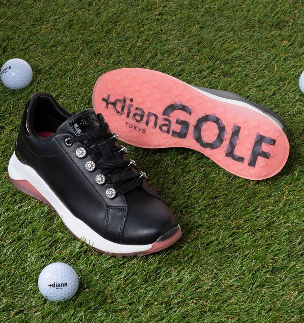 【+dianaGOLF】レースアップゴルフシューズ