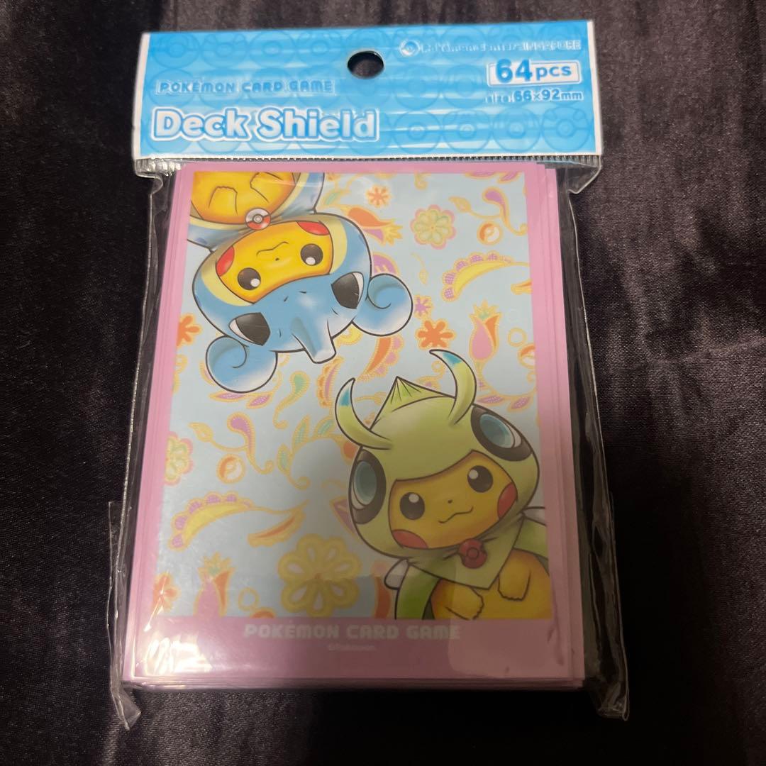 シンガポール ポンチョ 64枚入 デッキシールド ポケモンカード スリーブ