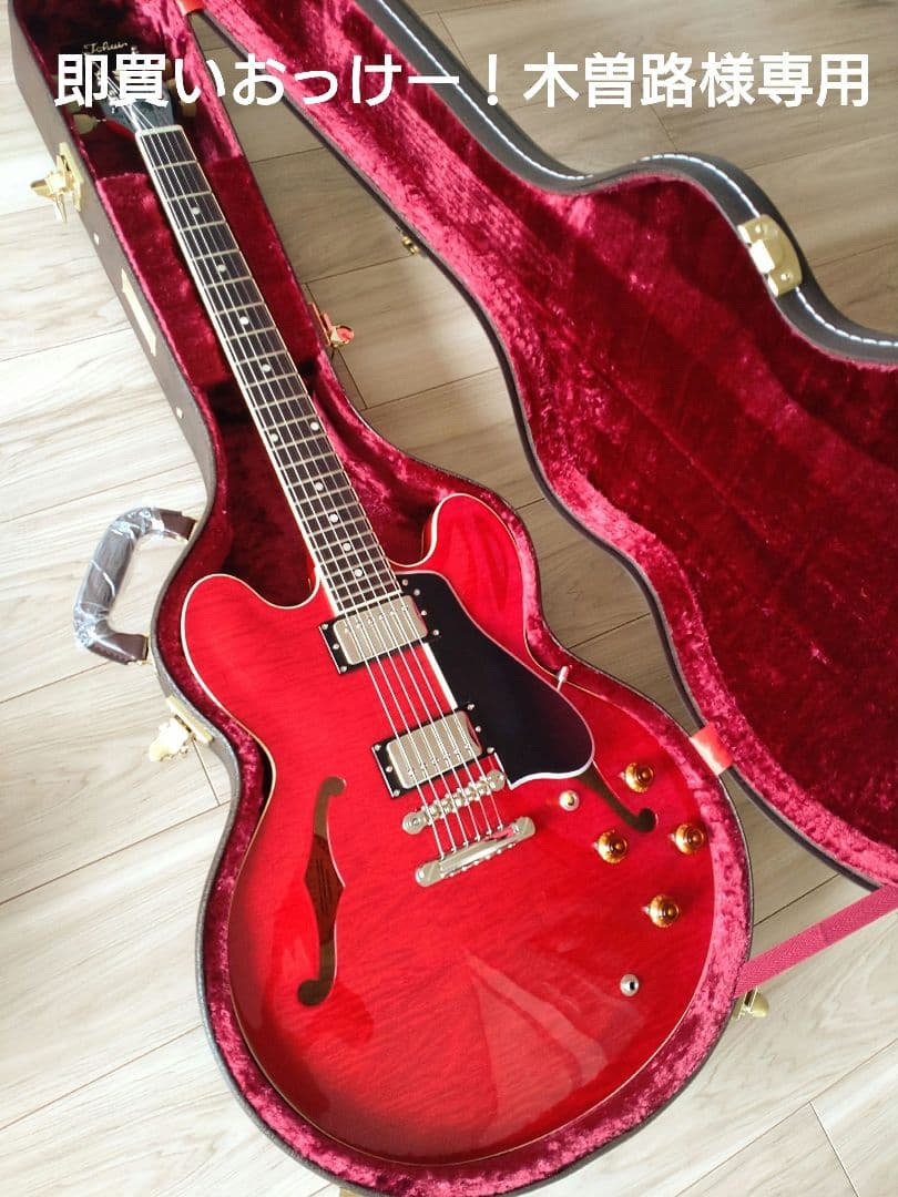 Tokai ES-201F SR 新品同様・美品 Tokai Set neck ESシリーズ セミアコースティックエレキギターES-201F