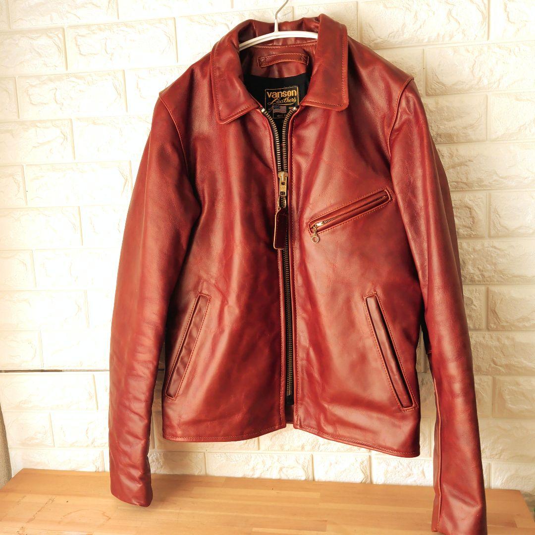 Vanson エンフィールド レザー ジャケット 34オクタゴン