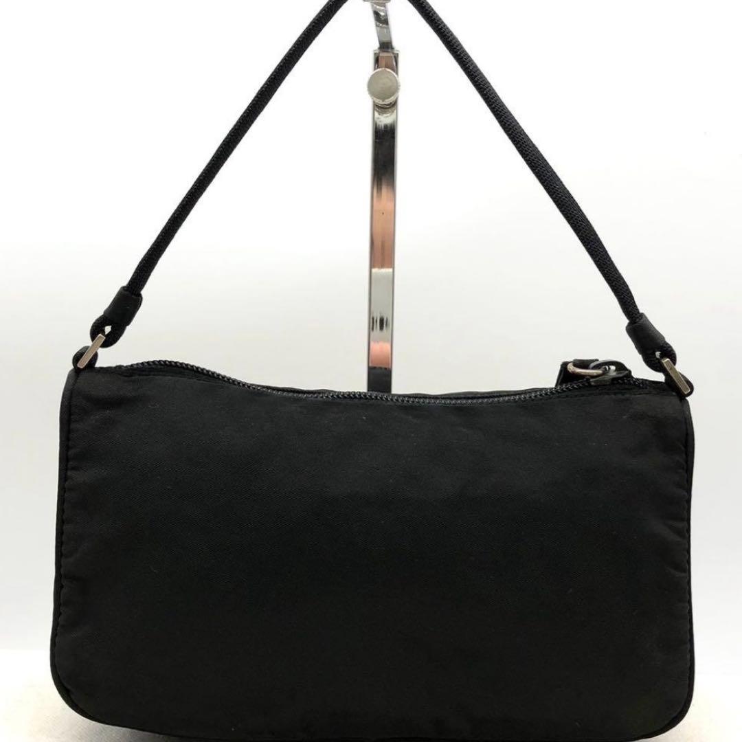 ✨美品✨プラダ アクセサリーポーチ 三角ロゴプレート テスート