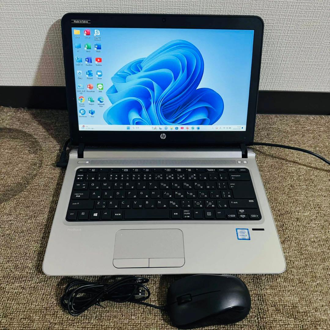 S213 HPノートパソコンSSD高速WEBカメラWindows11オフィス付き