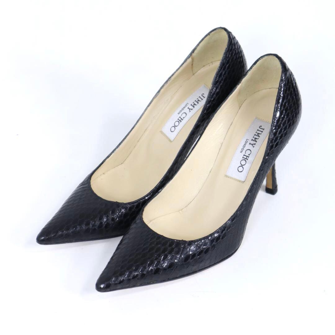 美品 Jimmy Choo ブラックリアルパイソン Pトゥ パンプス 35.5 楽天市場】ジミーチュウ パンプス エナメル パンプス レザー