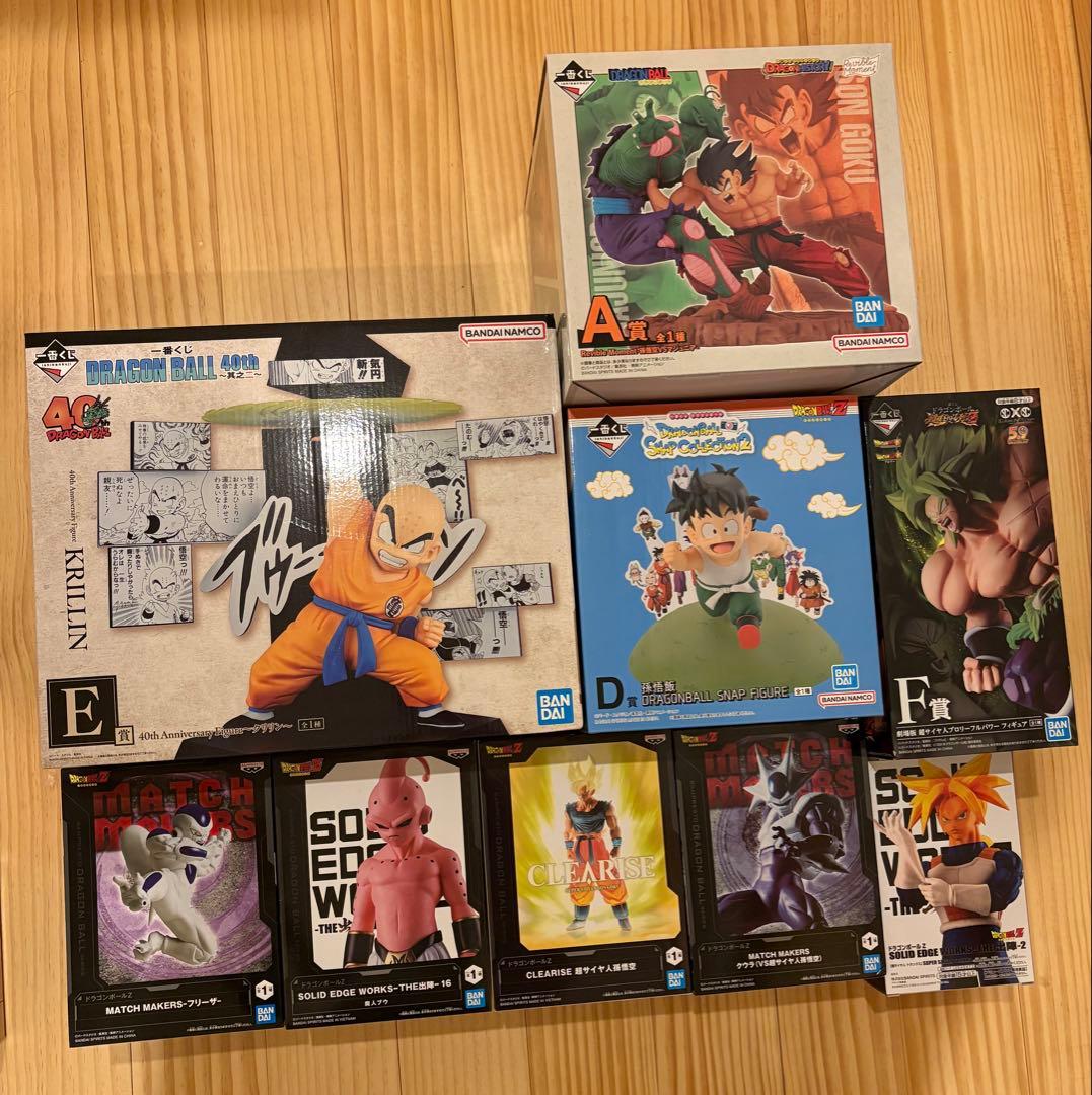 ドラゴンボール　フィギュア　まとめ　セット　一番くじ　40th クリリン　悟空