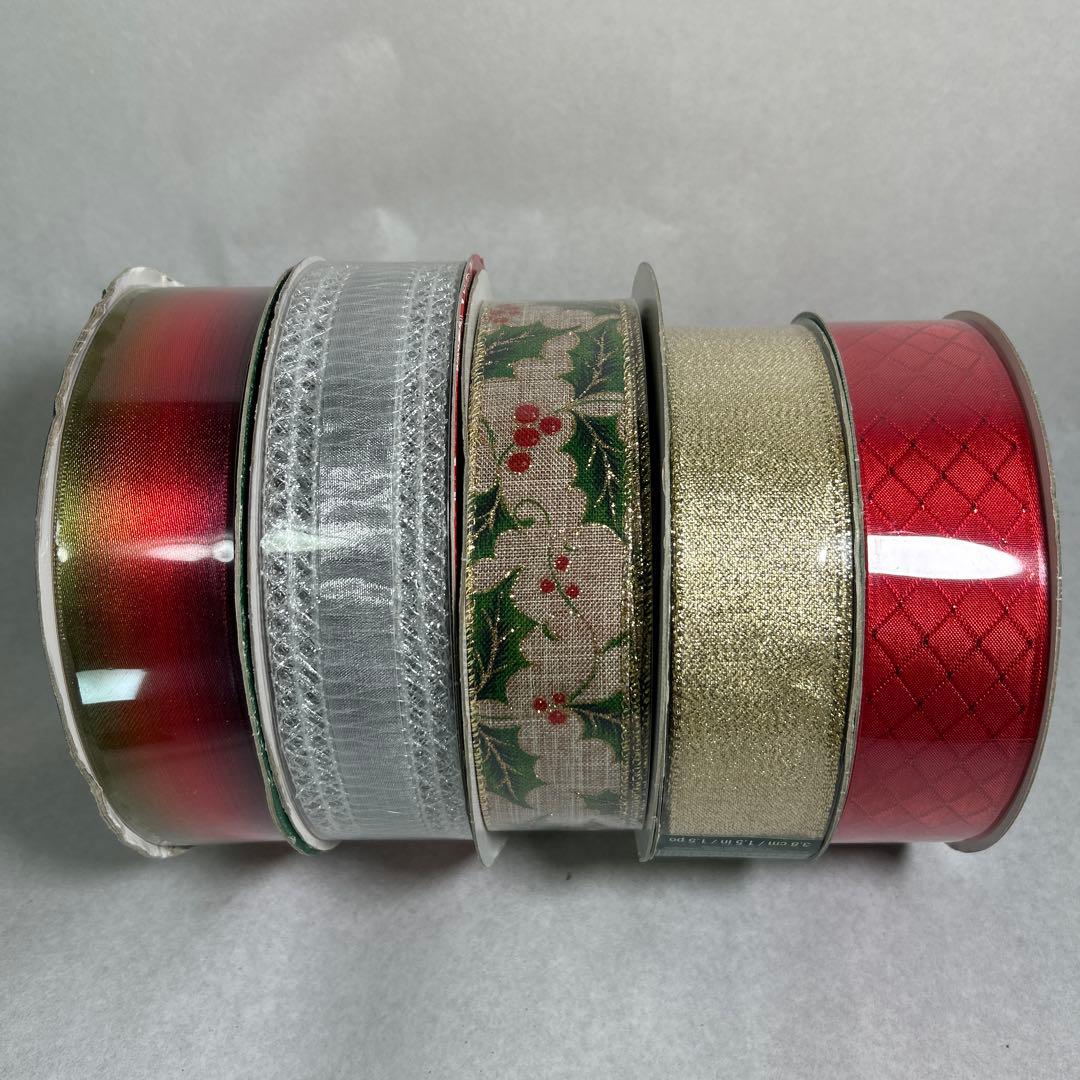 ラッピング用リボン　5セット