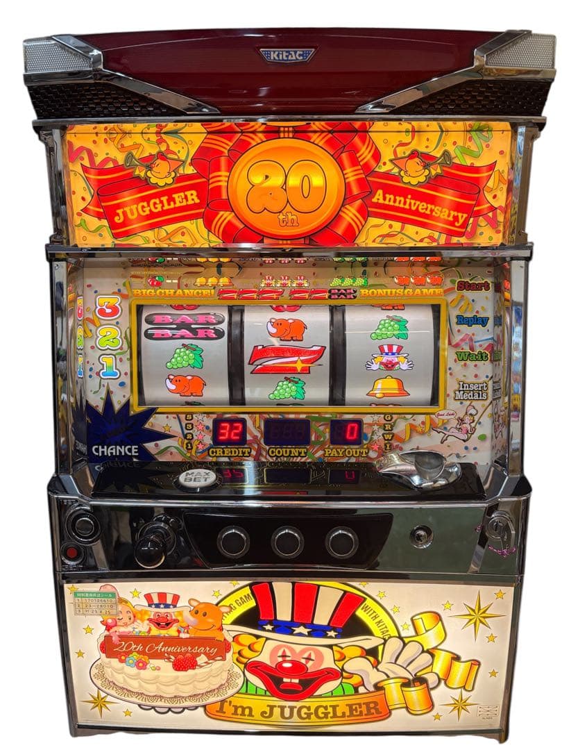 【猿吉様送料込】アイムジャグラーEX 20th 白パネル パチスロ 実機