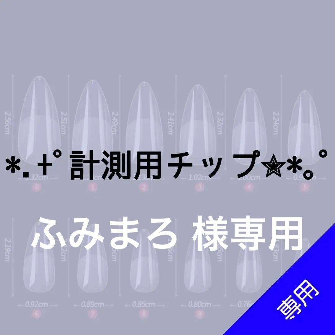 ✦⋆【ふみまろ 】⋆ ✦計測用ネイルチップ