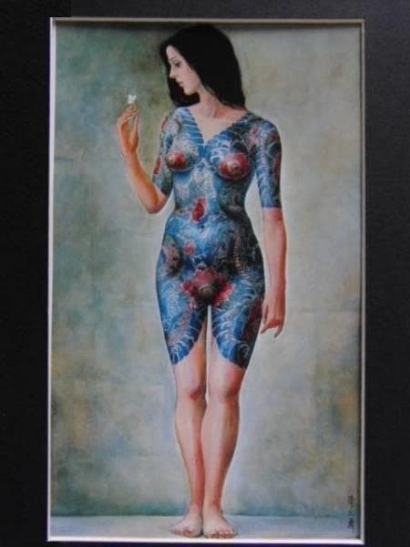 小沢清人　【蝶】、希少豪華画集画、新品高級額・額装付、状態良好、送料込み