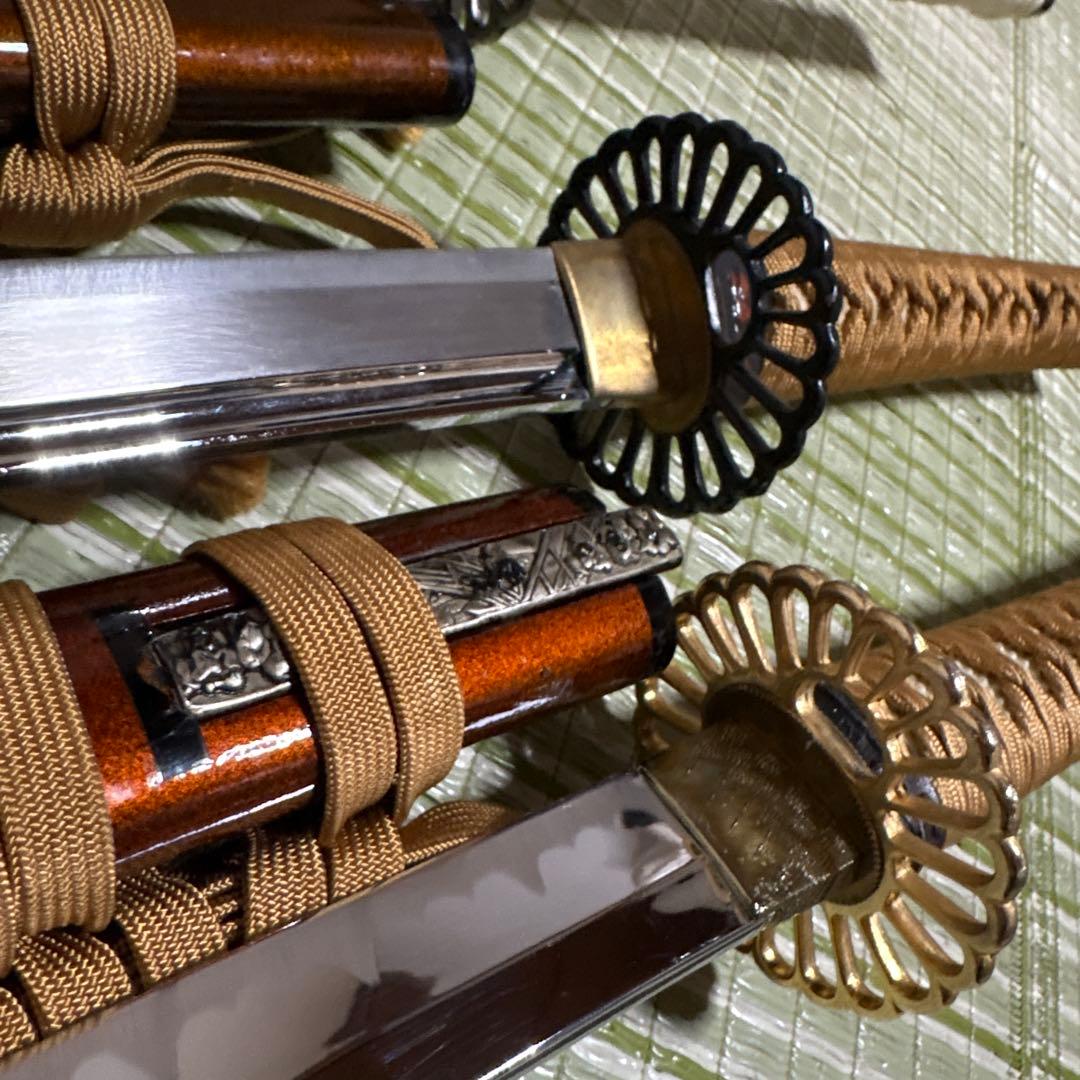 模造刀 模擬刀 小柄 武士 侍 伝統工芸 剣 ソード 太刀 鍔 3本セット