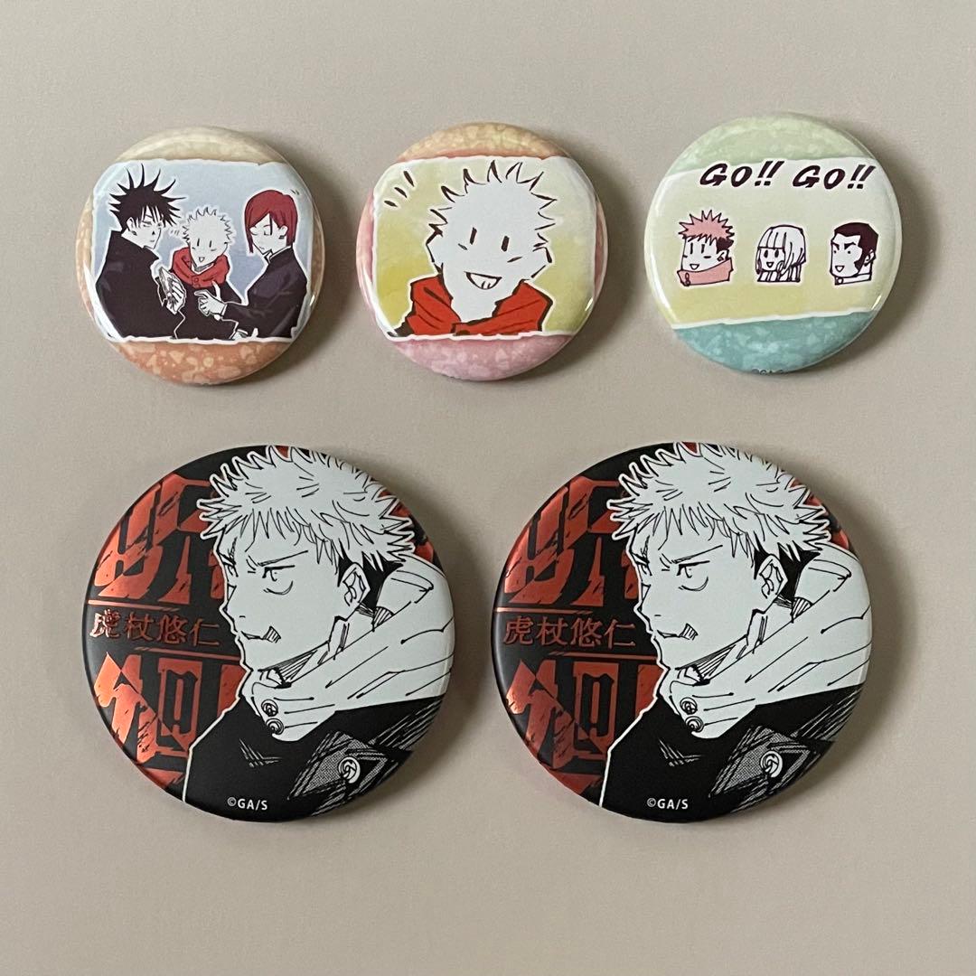 呪術廻戦展 虎杖悠仁 デコレクション缶バッジ コレクション缶