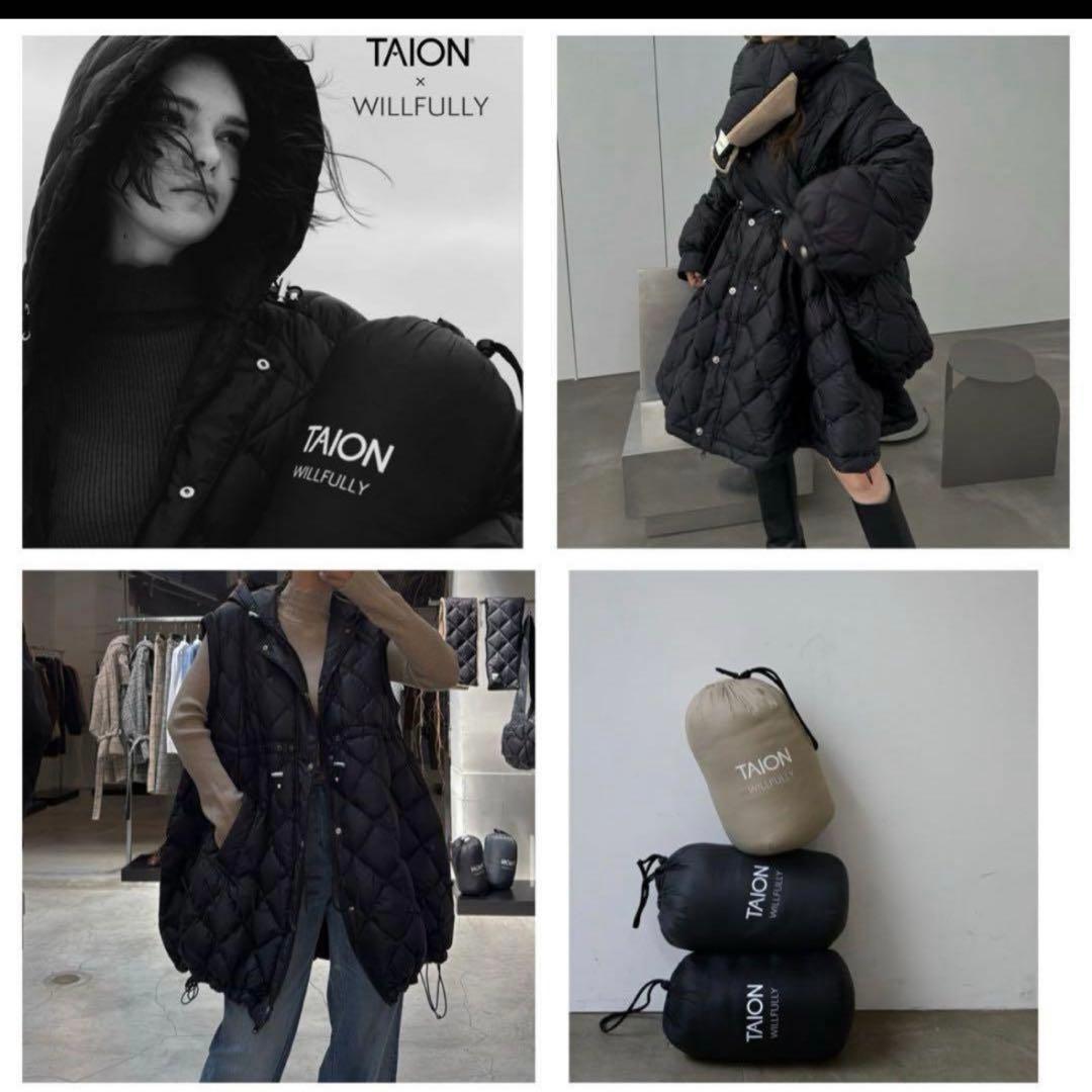 新品】willfullyxTAIONコラボダウンコート ブラック M - メルカリ