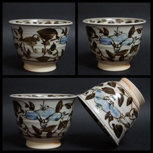 平安 楽峰造 色絵『花文』 急須 煎茶碗(五客) 煎茶器揃え 共箱 - メルカリ