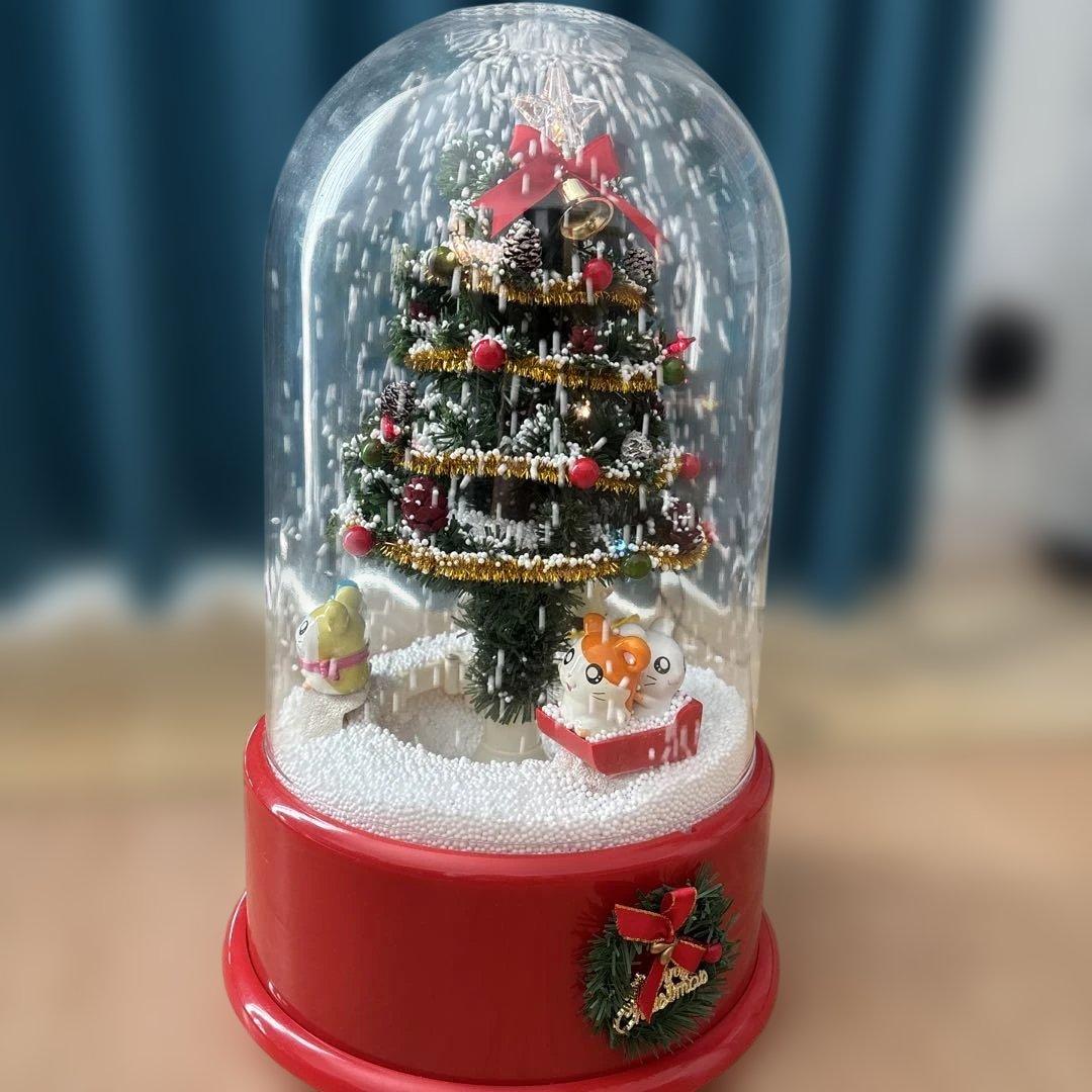ハム太郎のスノードーム型クリスマスツリー