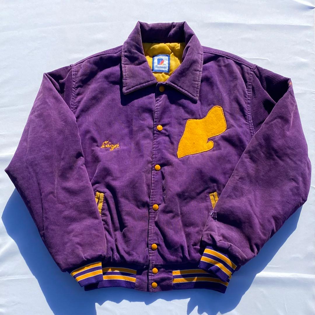 80's Rennoc スタジャン コーデュロイ パープル ヴィンテージ - メルカリ