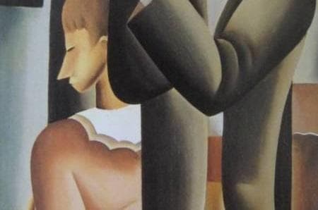 東郷青児、【サルタンバンク】、希少な額装用画集より、状態良好、新品