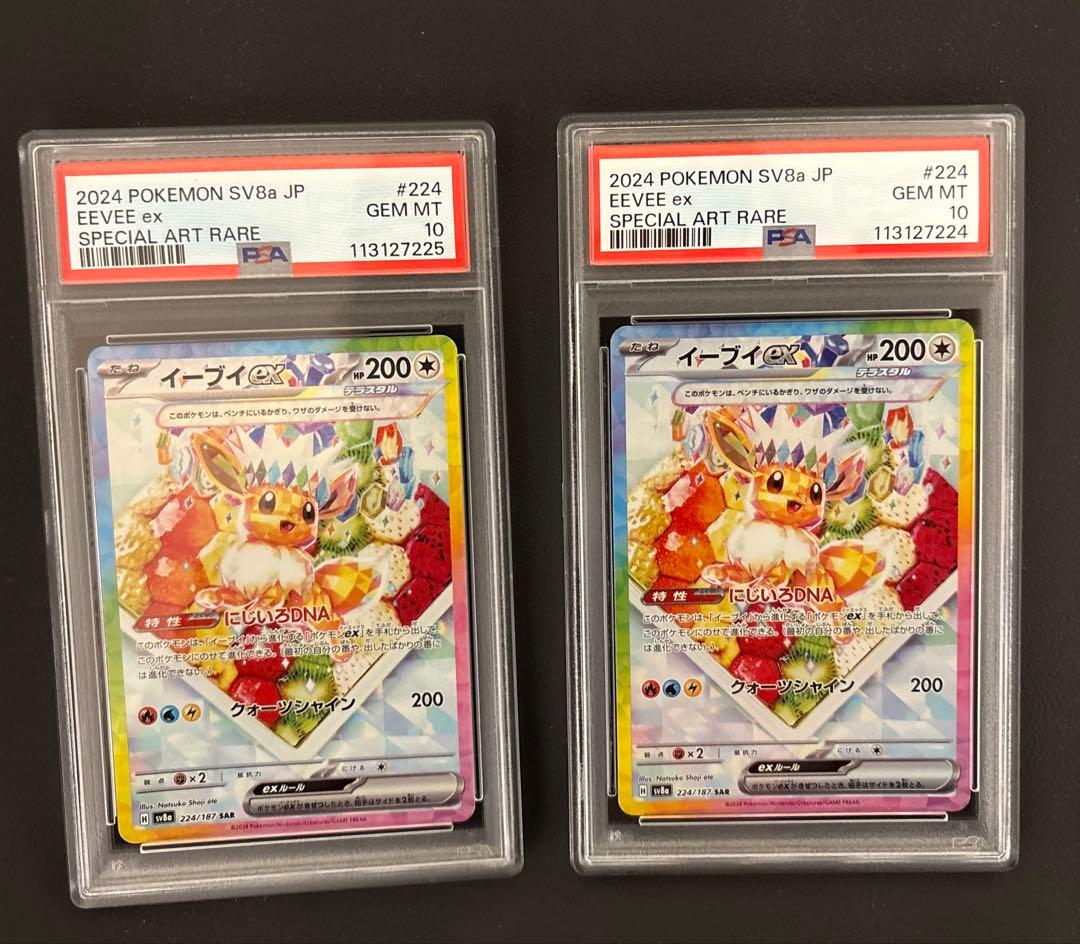 24 25 【PSA10 連番】イーブイexSAR テラスタルフェスex