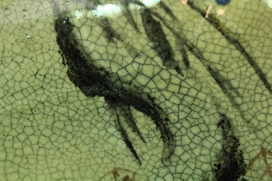 仁清写 色絵 金彩 鴛鴦流水紋 長皿 十客 古清水 茶道具(K-A227) - メルカリ