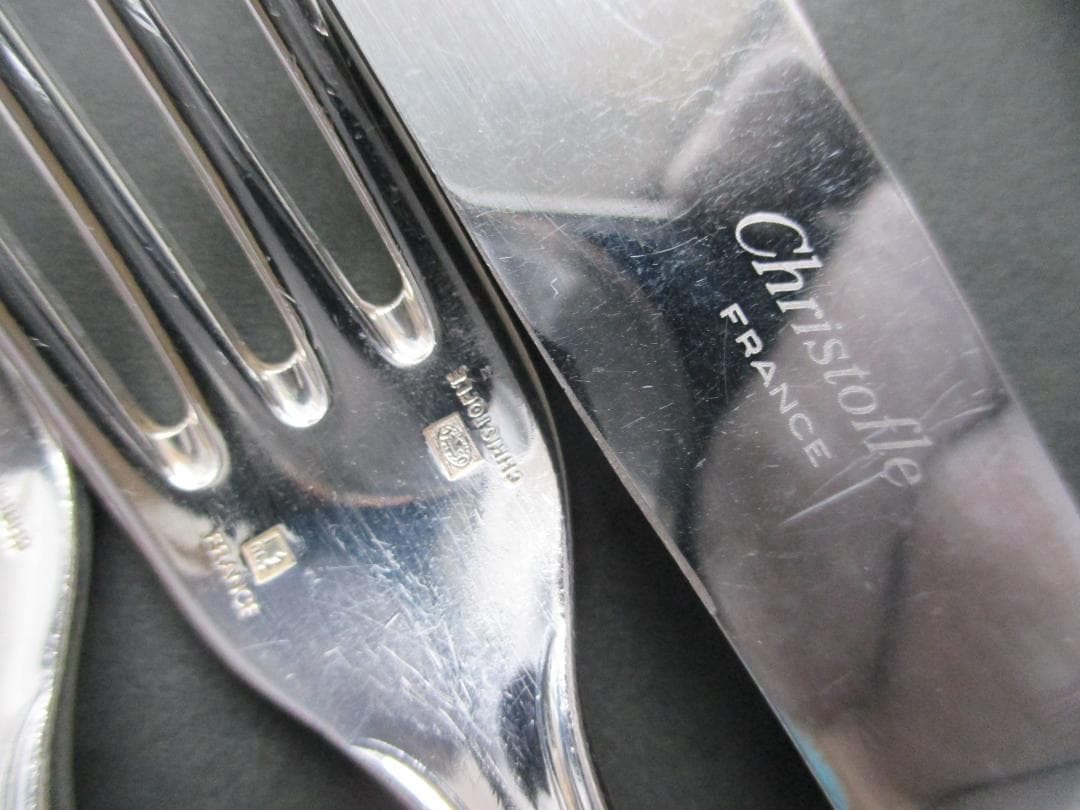 ☆仏蘭西銀器クリストフルシルバー カトラリー4本セット 定番のアルビ