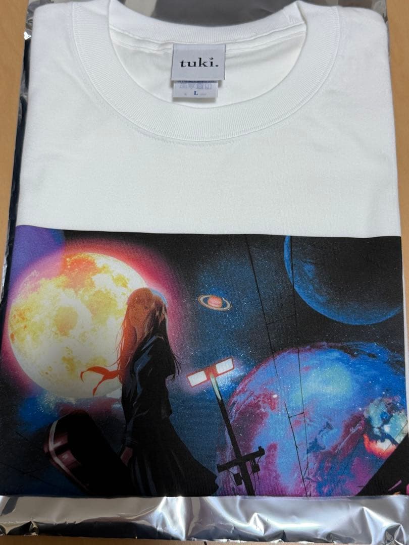 【新品】tuki.承認欲求爆発 星街の駅で Tシャツ(Lサイズ)