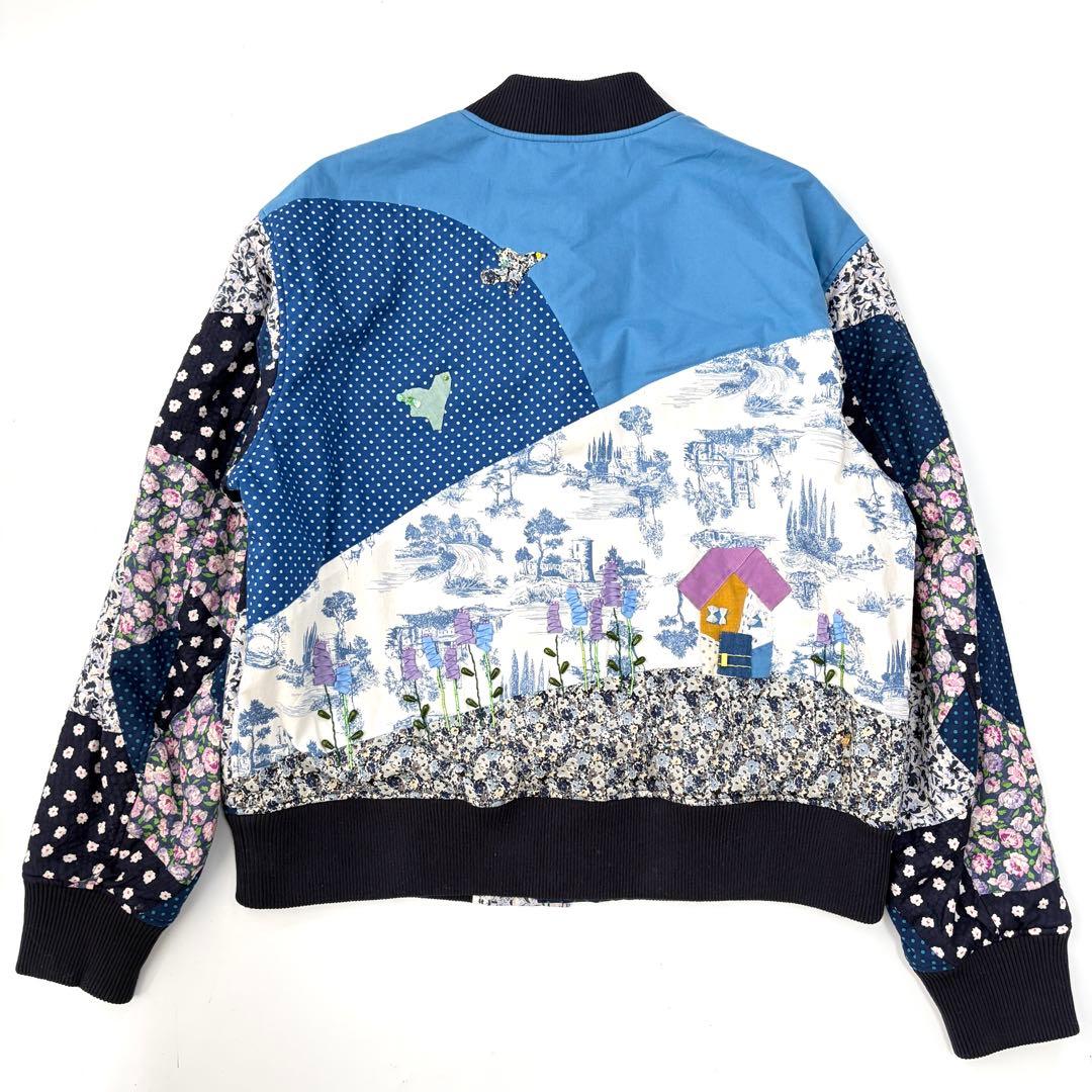 新品タグ付】MUVEIL ミュベール パッチワークブルゾン ジャケット 40