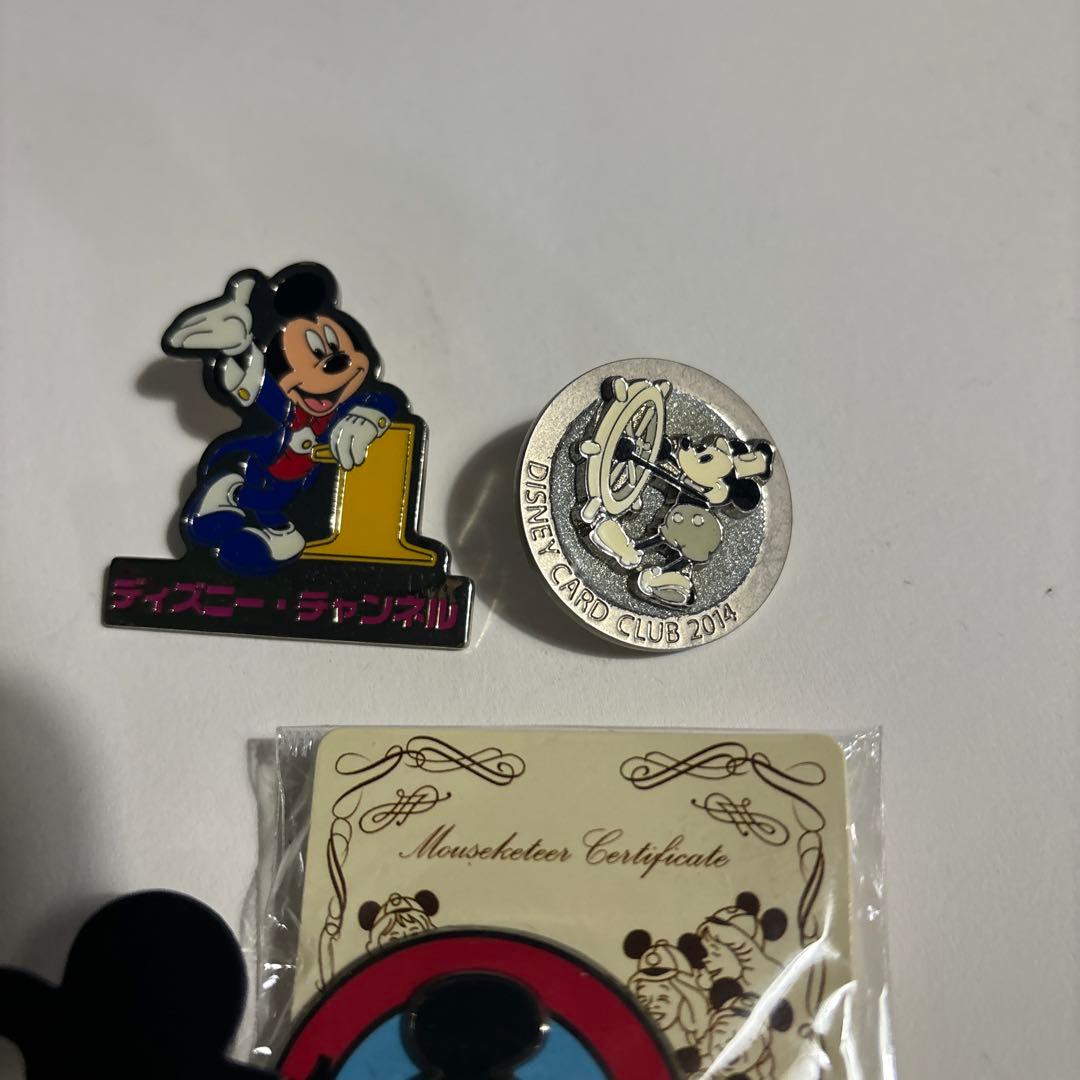 レア ディズニー ミッキーマウス ピンバッジ 4種 セット ディズニ