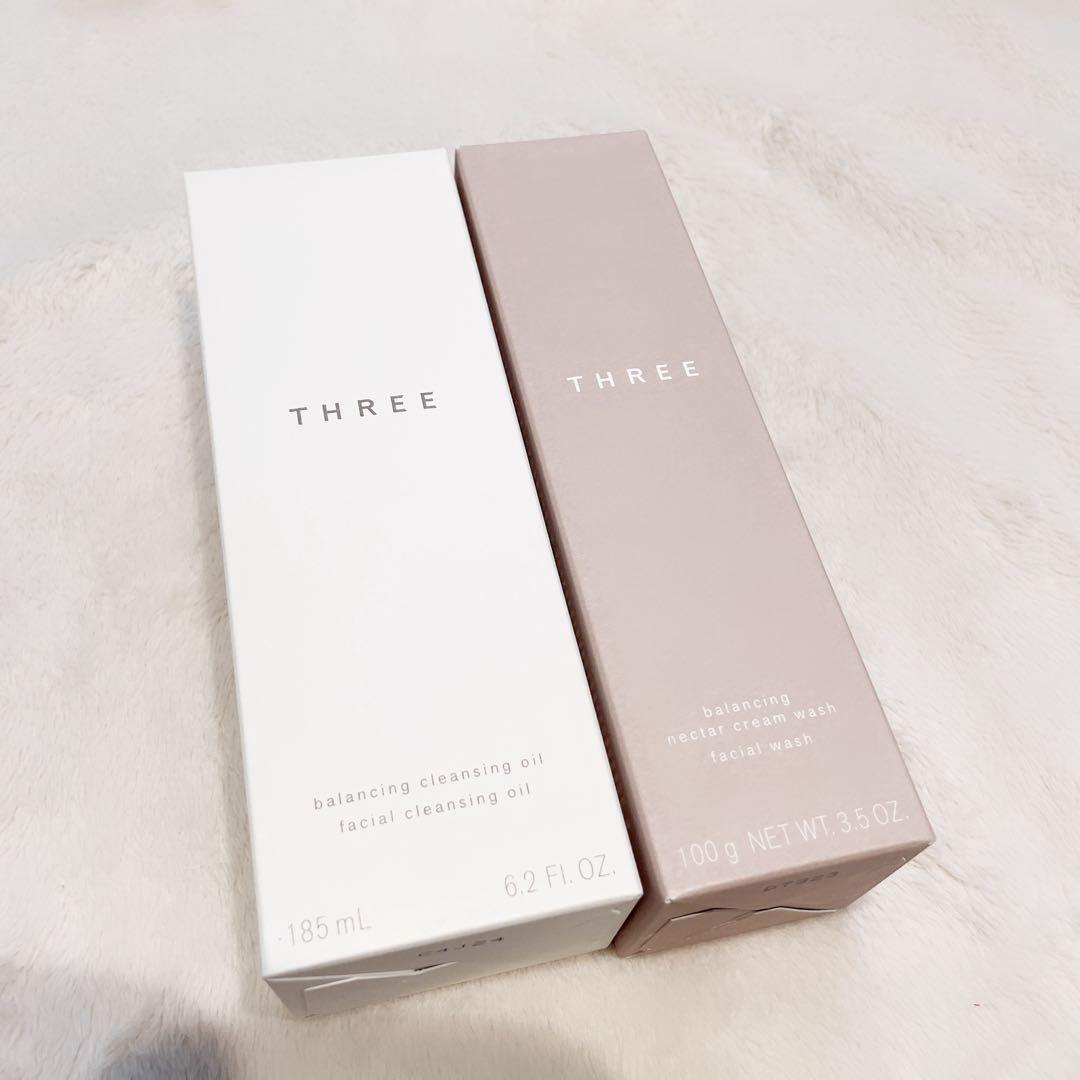新品THREE スリー　バランシング　クレンジングオイル　クリームウォッシュ