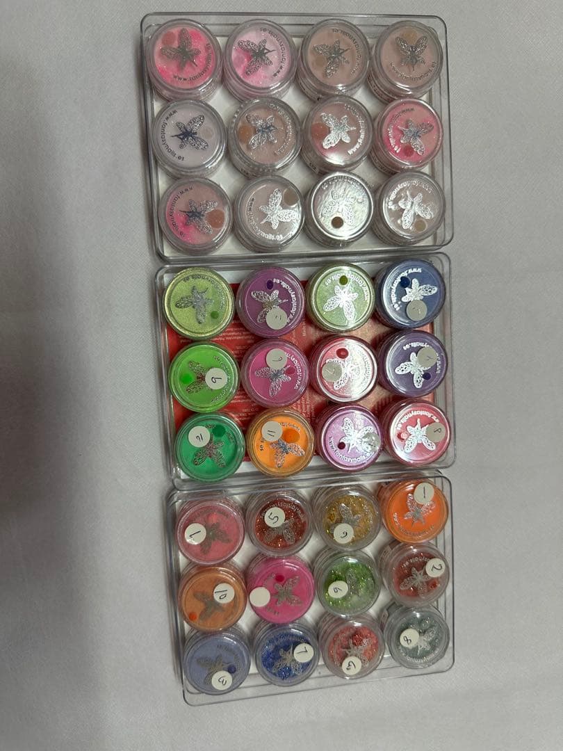 ネイルアート用カラーパウダー 36個セット