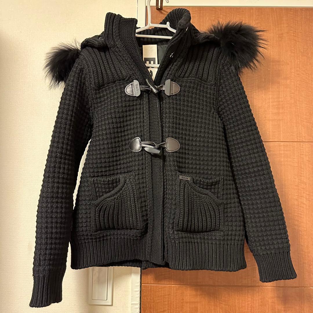 美品 bark ダッフルコート XS ファー付きフード レディース