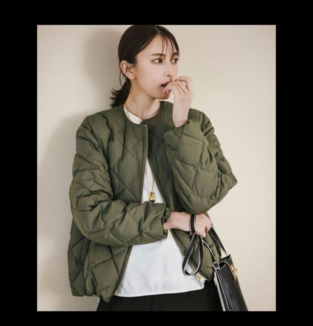 unfilo　ショート丈ダウンジャケット　キルティング　taion