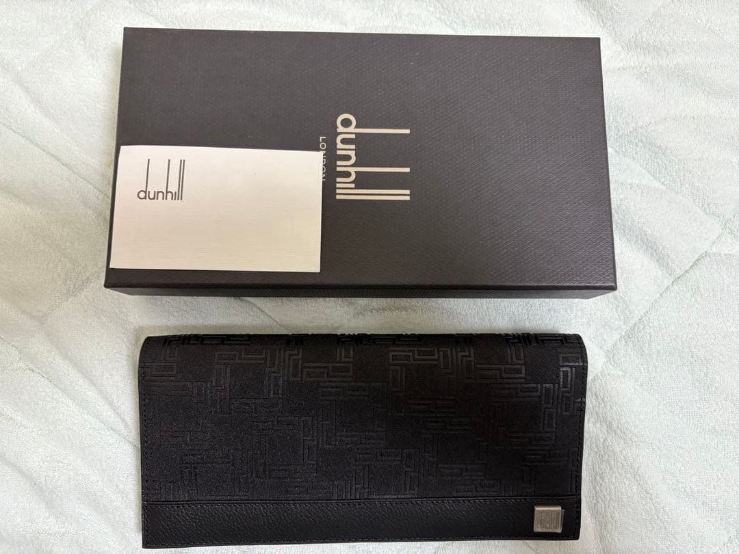dunhill ブラックレザー 長財布
