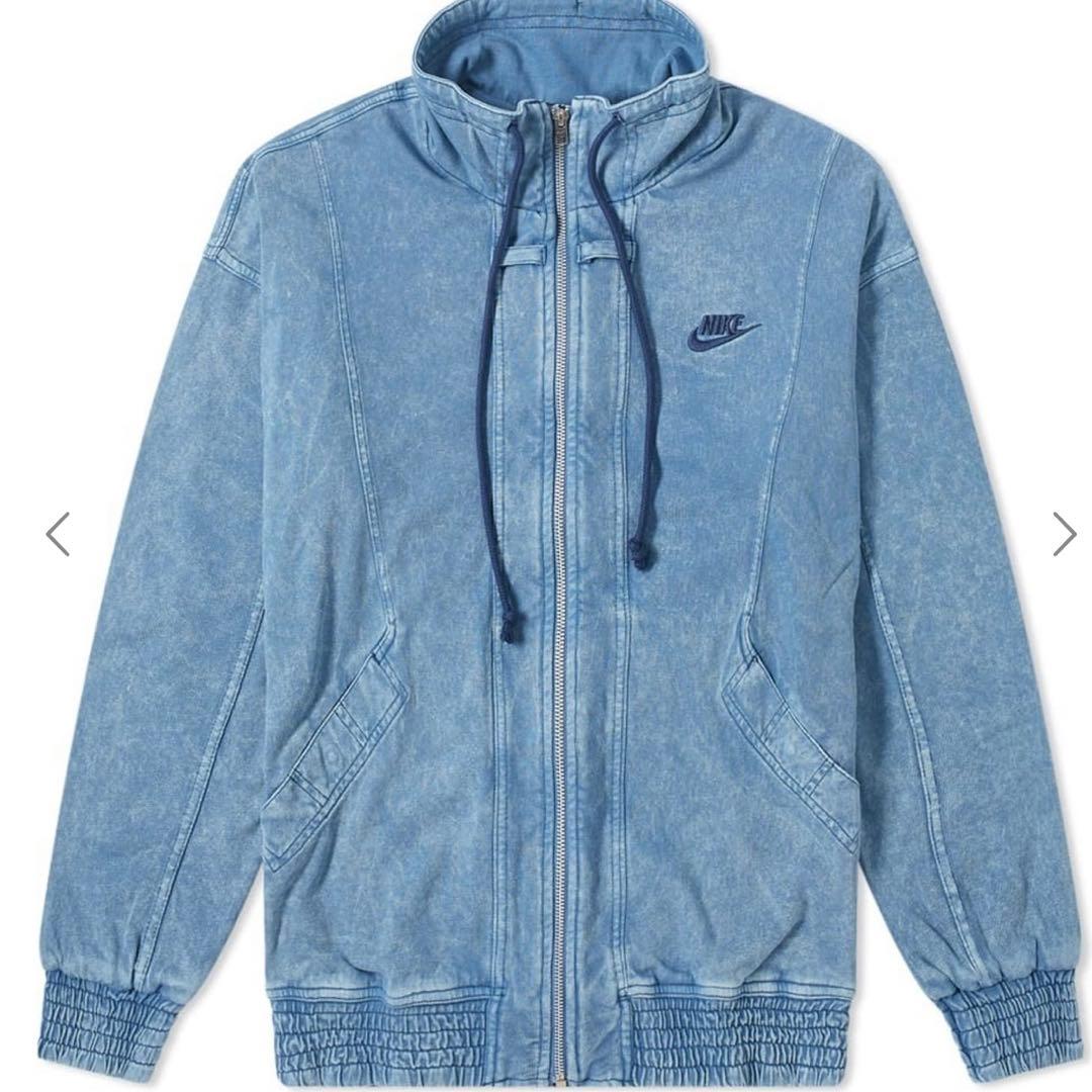 ☆NIKE☆ニットウォッシュジャケット ナイキ ビッグスウッシュ リバーシブル ボアジャケット 黒 白 (Nike