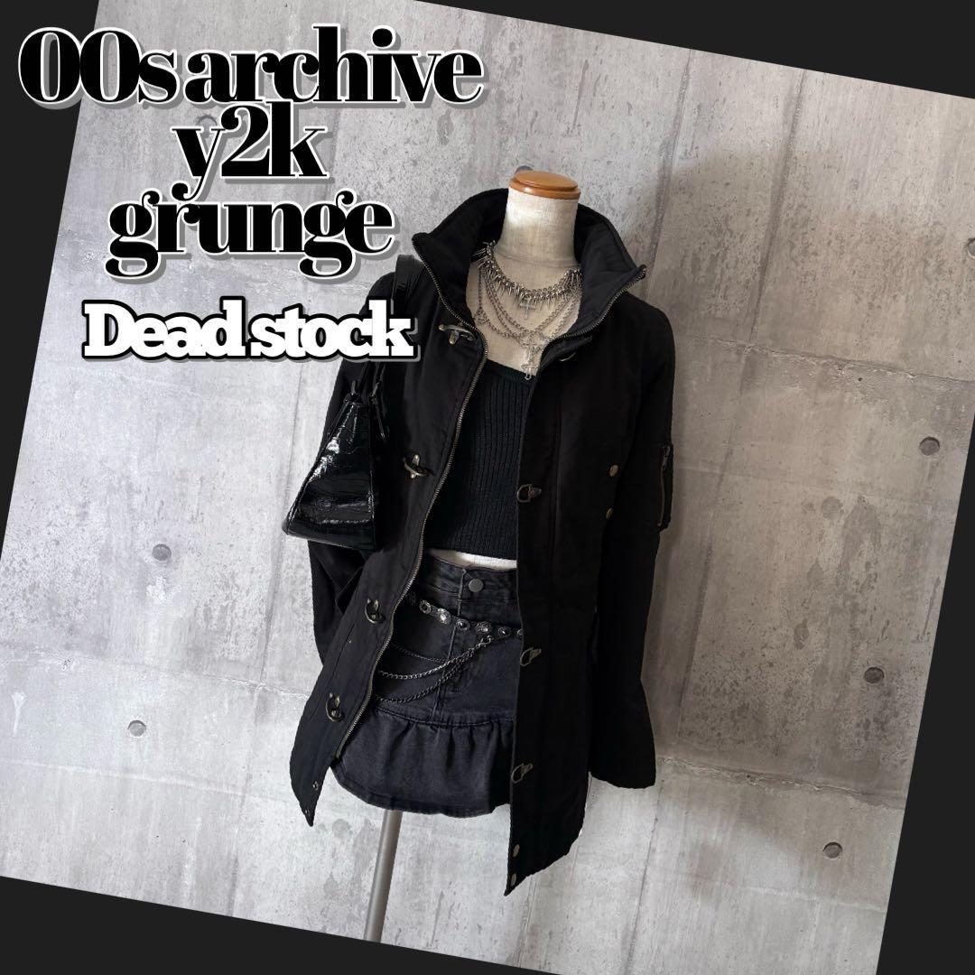 00s 平成ギャル ミリタリーファイヤーマンジャケット ボリュームネック y2k