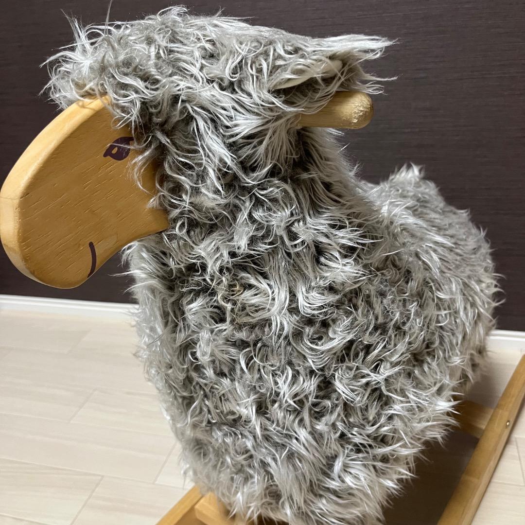 Swing Sheep 希少 高級 木製 羊 ロッキングアニマル 木馬 北欧風