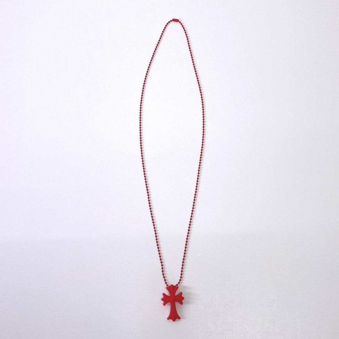 クロムハーツ ラバー CHクロス ネックレス レッド 赤 シリコン - メルカリ