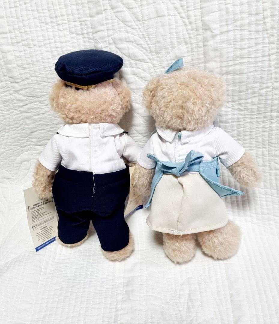 大韓航空KOREAN AIR テディベア パイロット&キャビンクルー ぬいぐるみ