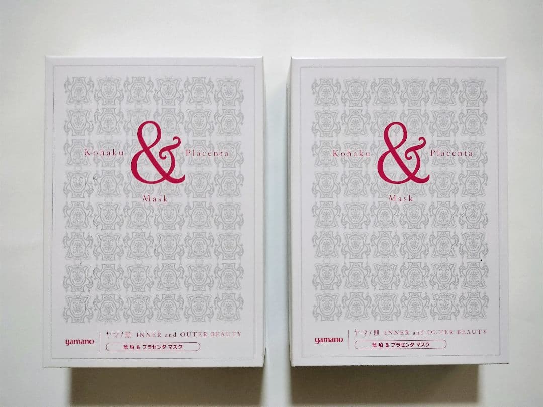 ヤマノ肌 琥珀＆プラセンタ マスク 8枚入り 2箱