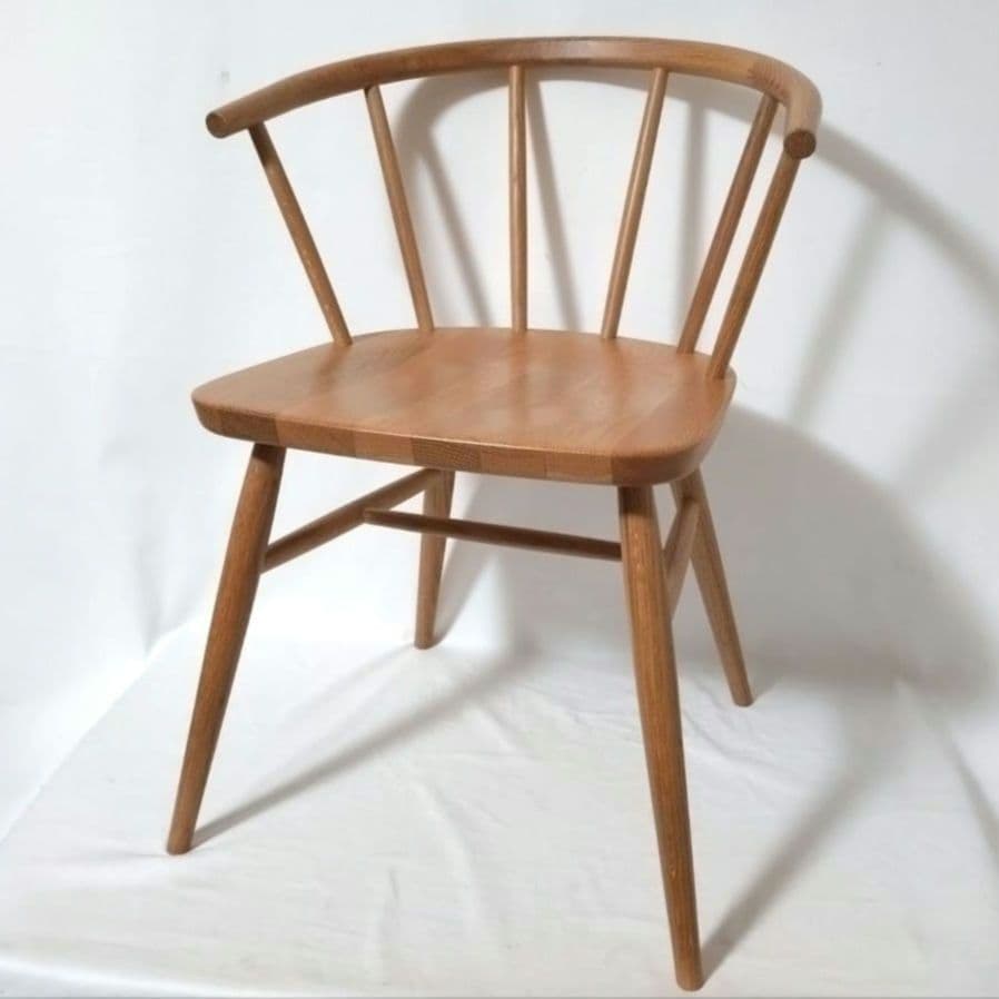 美品　無印良品　アームチェア ①　ダイニングチェア　オーク材　丸脚　送料無料 無印良品 オーク材アームチェア 丸脚 MUJI ダイニングチェア Chair