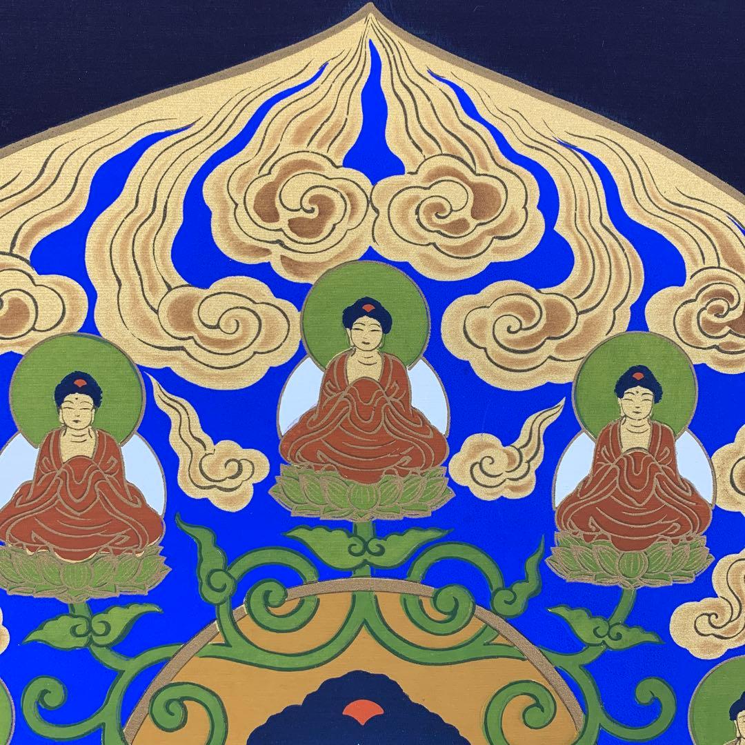 美品 掛け軸 善光寺一光三尊如来御影 仏教美術 仏画 - メルカリ