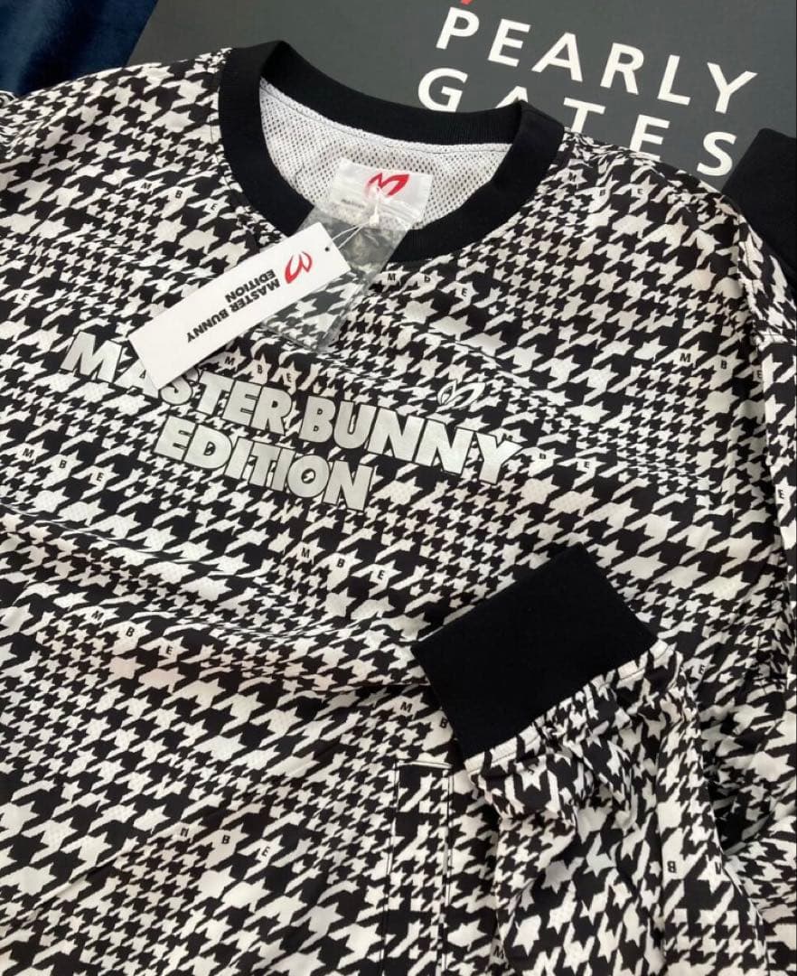 新品 マスターバニー 千鳥柄×ナイロンストレッチ 撥水ジャケット(4)M