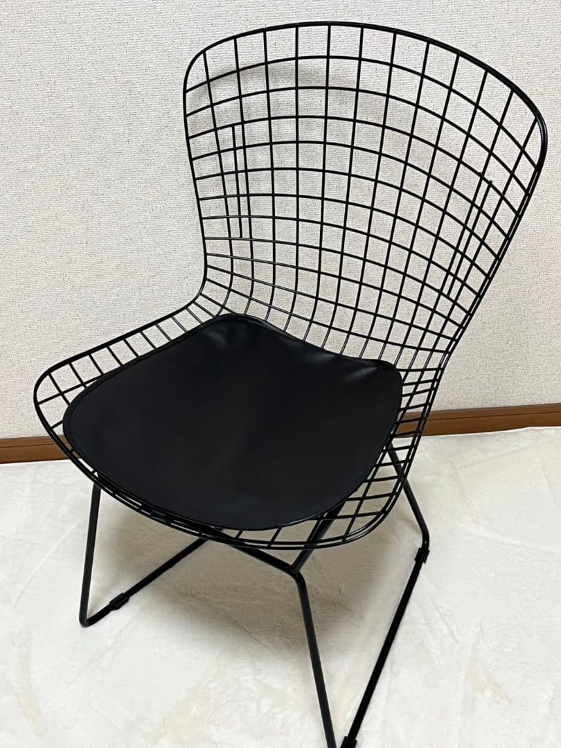 【美品】ハリーベルトイヤ　ワイヤーチェア　リプロダクト　黒