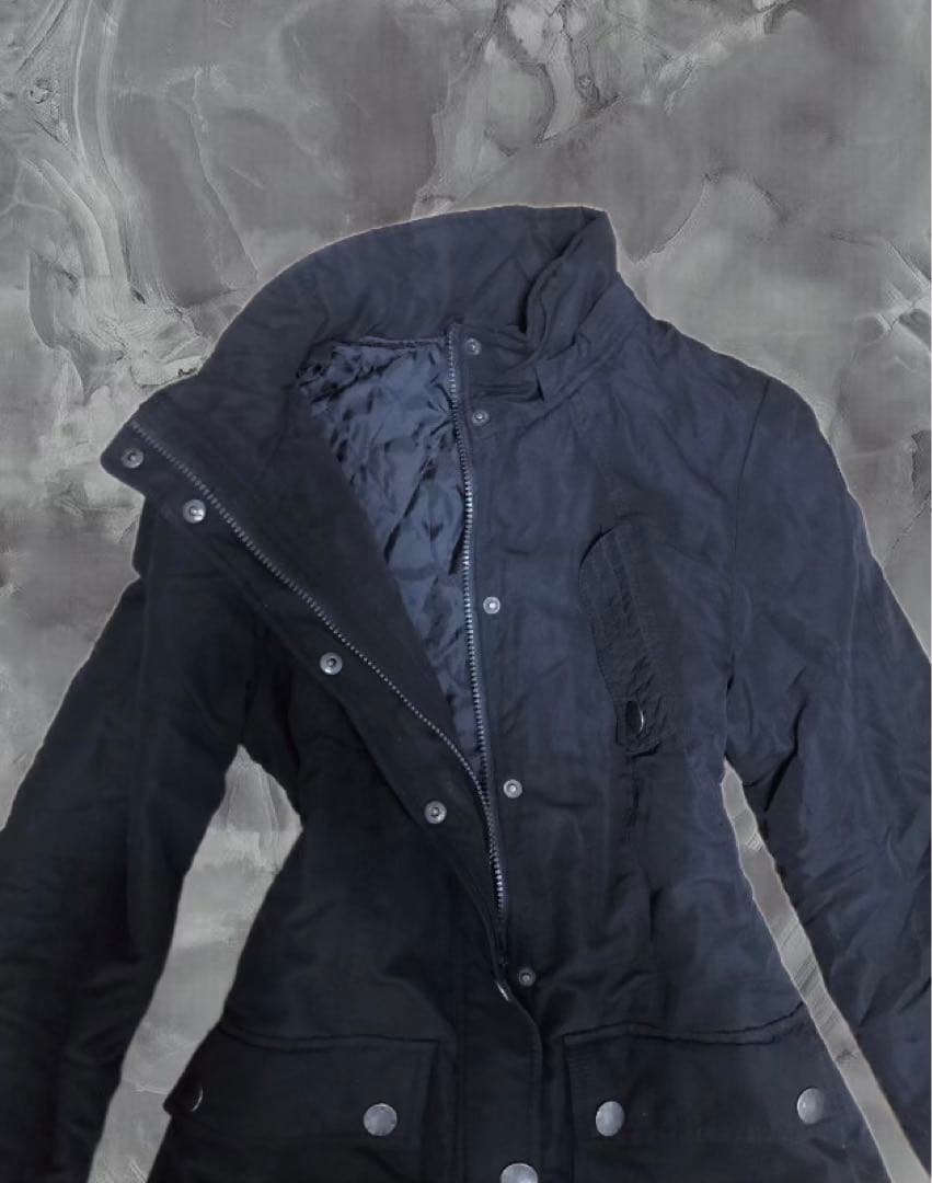 平成ギャルお兄系ミリタリージャケットグランジY2Kモッズコートファー