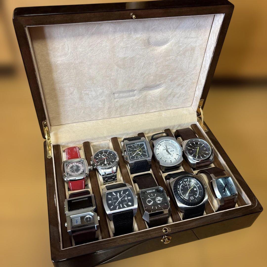 時計10本セット 木製ボックス付き