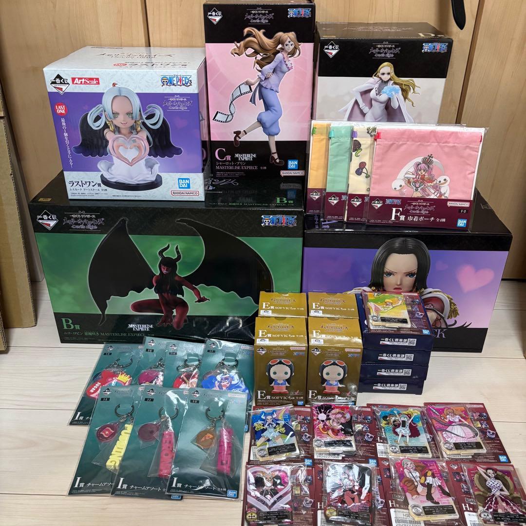 一番くじ ワンピース メモリーオブヒロインズ フィギュアコンプ&下位賞セット