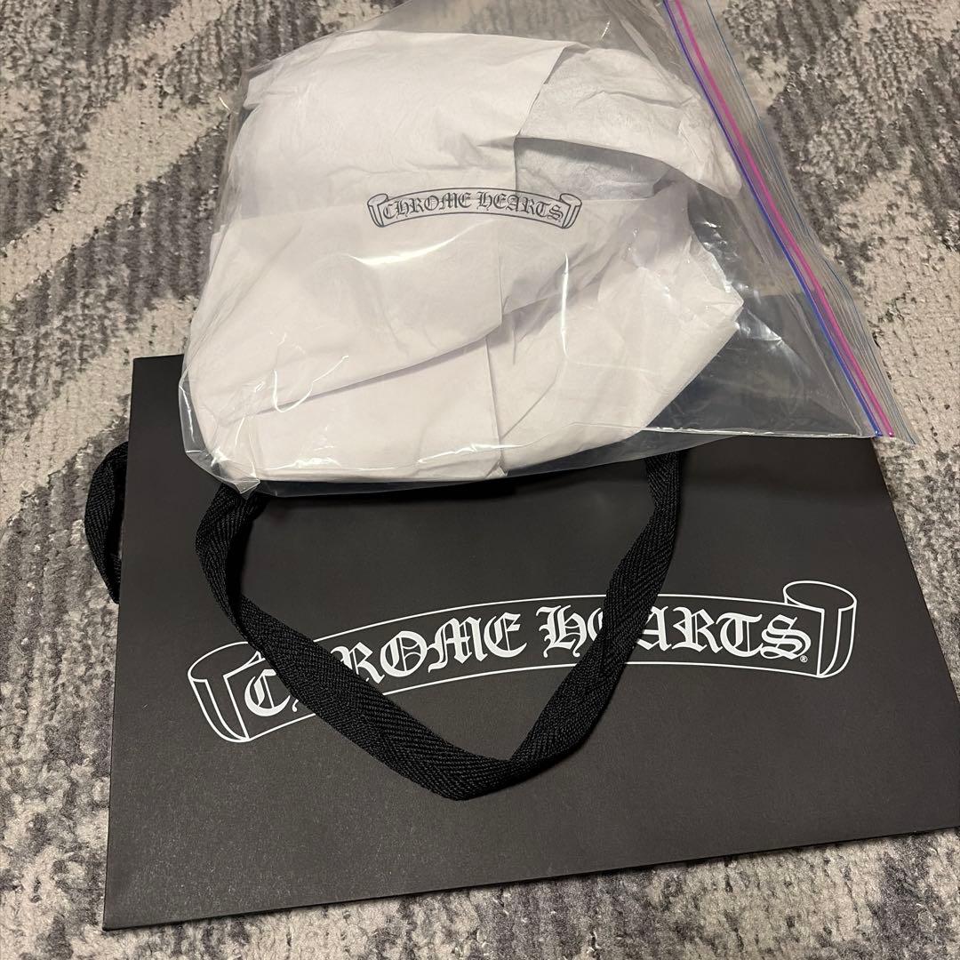 クロムハーツ CH ホワイト ベースボールキャップ ブラック／グリーン