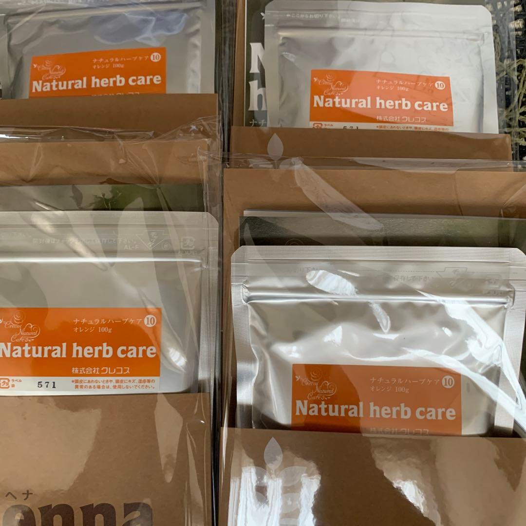 クレコス　ヘナ　ナチュラルハーブケア10オレンジ4袋　100ｇ×4 中身のみ