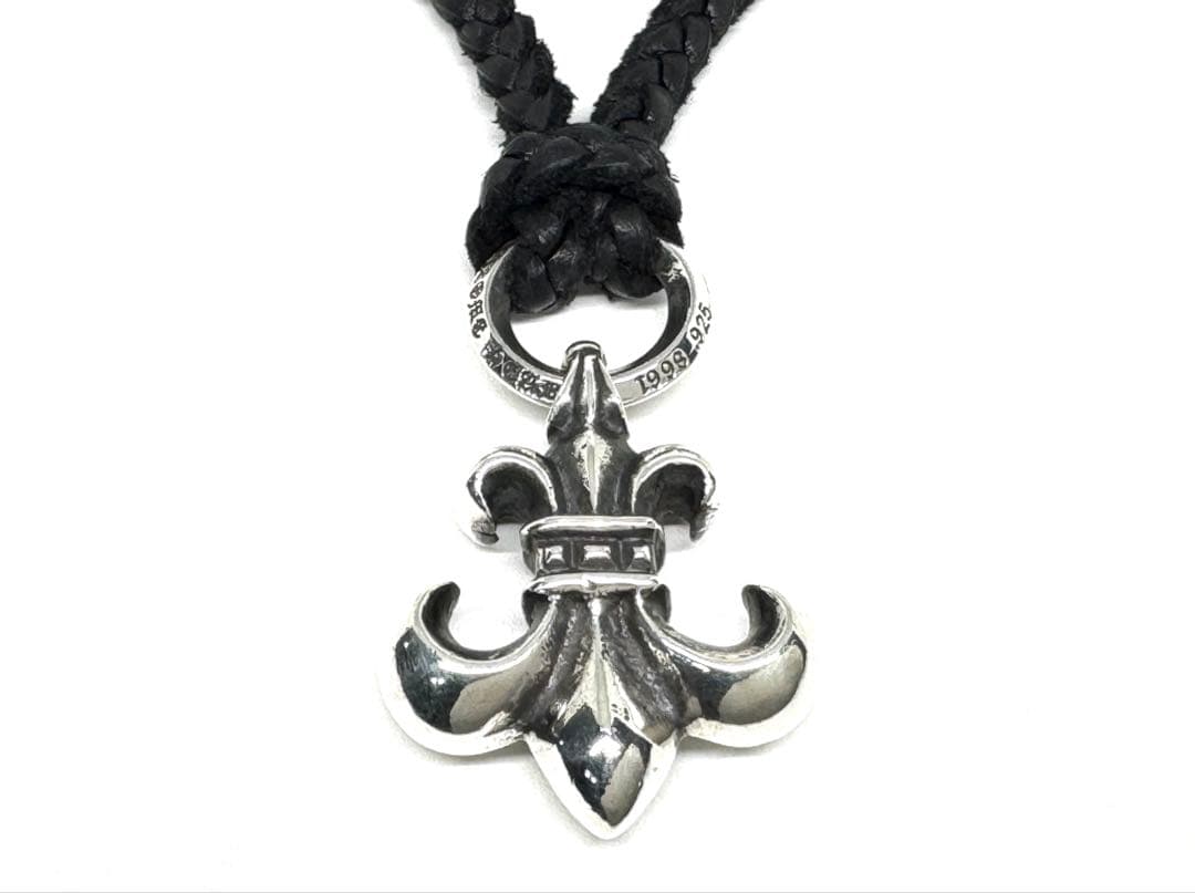 クロムハーツ BSフレア レザーブレード ペンダント 925 ネックレス