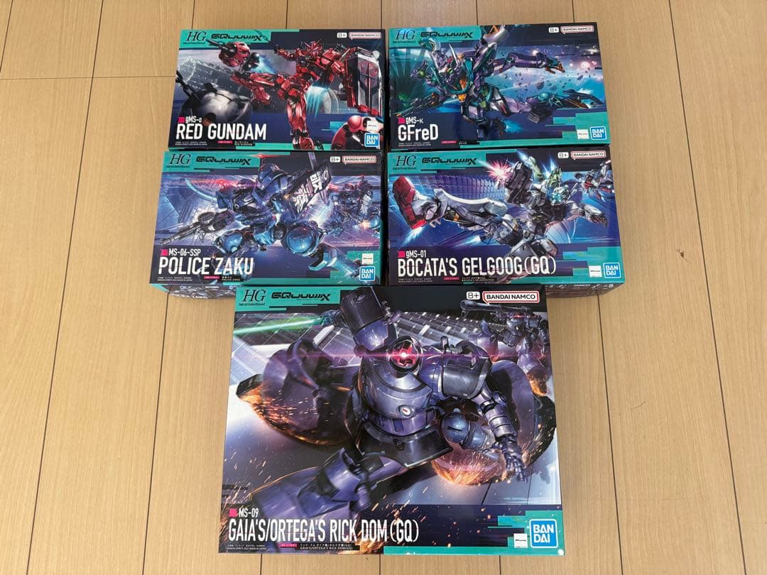 ガンダム ジークアクス GQuuuuuuX HG ガンプラ 5体セット