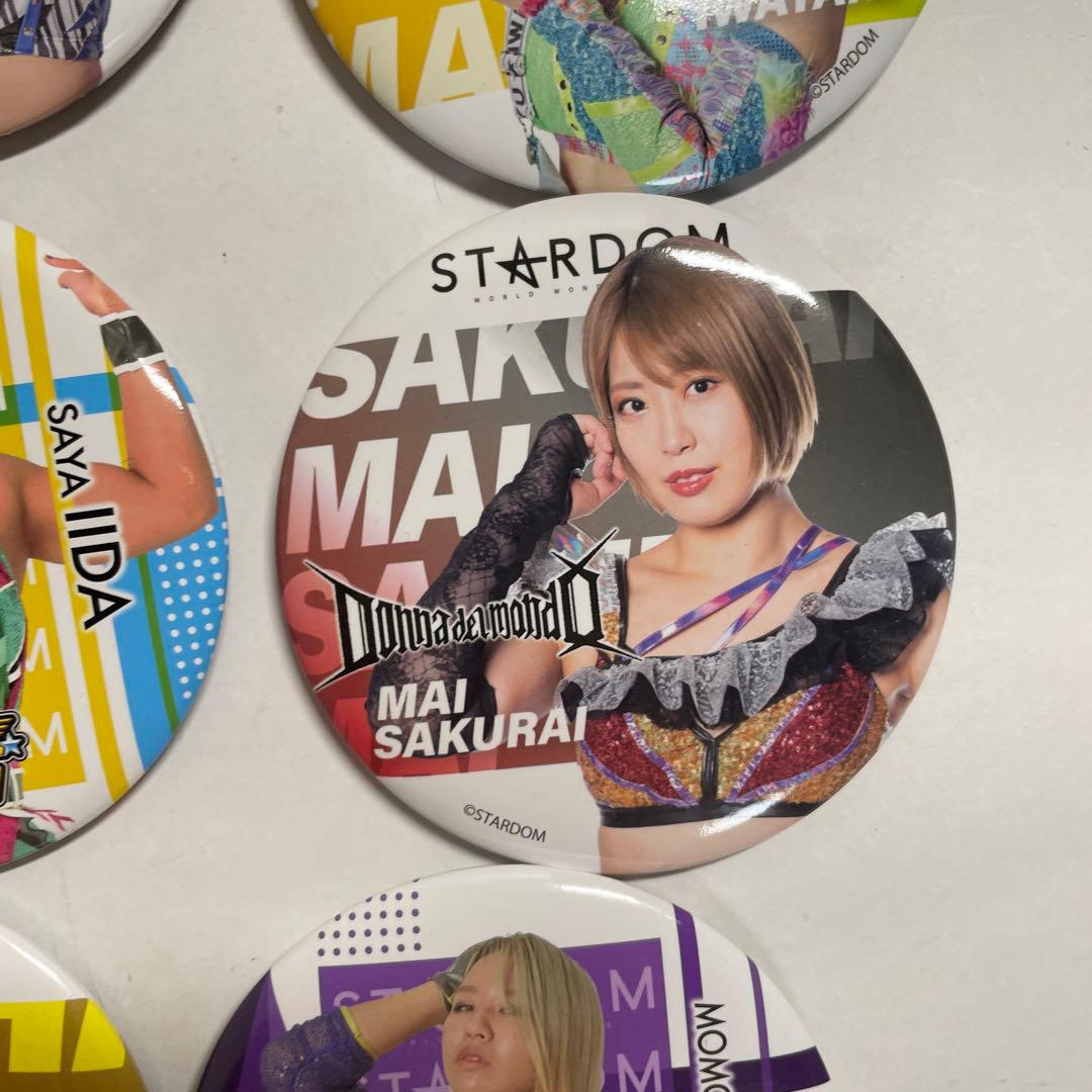 STARDOM くじ 女子プロレス 缶バッジ 16種まとめ売り - メルカリ