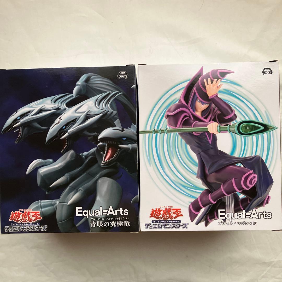 遊戯王 Equal-Arts ブラック・マジシャン 青眼の究極竜フィギュア