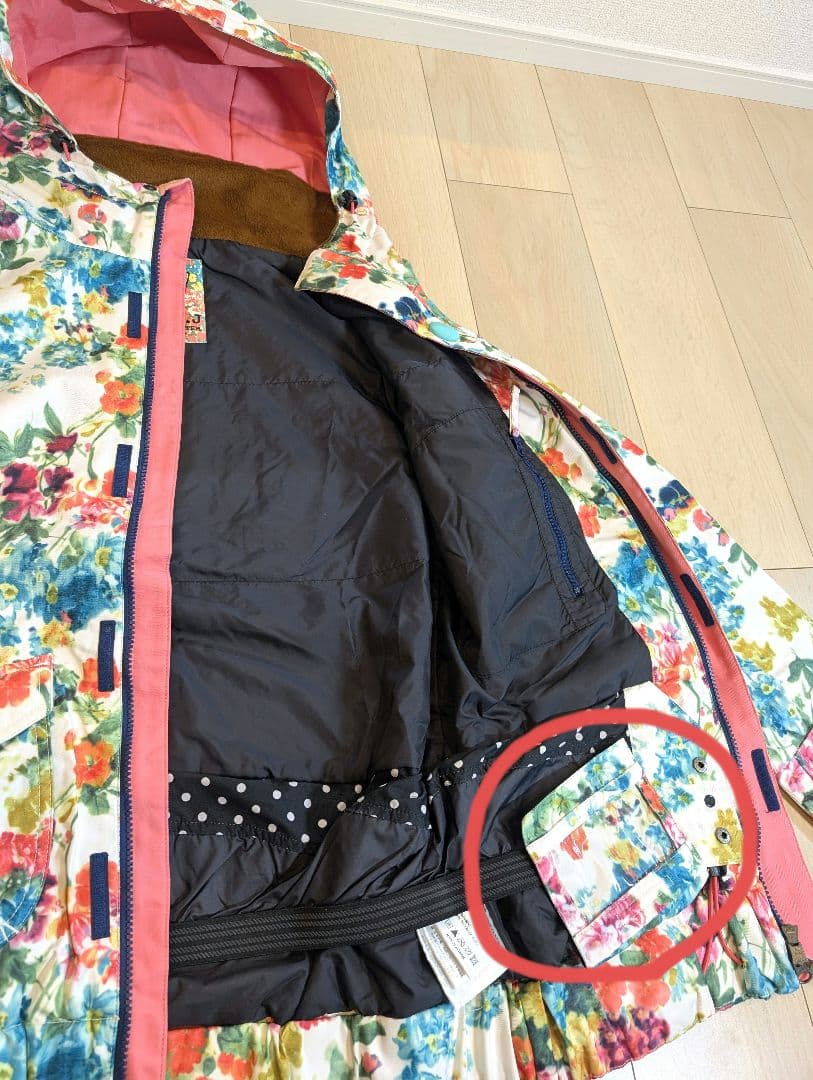 SISTA.J】華やか花柄♡スキー・スノボウェア上下セット／即滑走OK